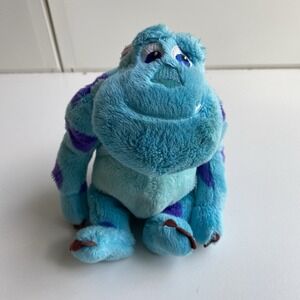 Disney Store Pixar Monsters‎ Inc. Sully Sullivan Blue Purple Plush 9"